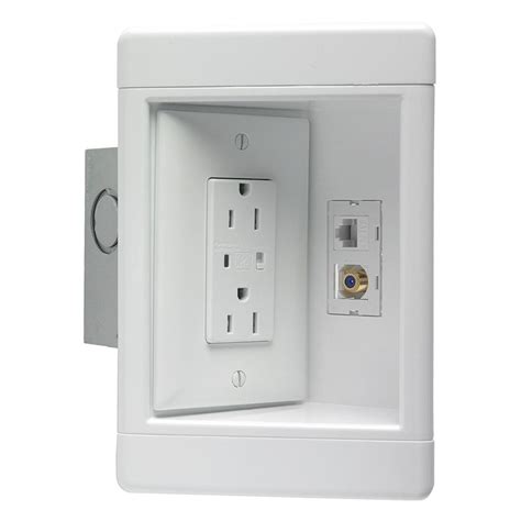 junction boxes for wall monted tv|Amazon.com: Wall Mount Electrical Box.